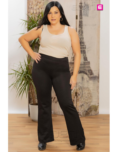 Pantalón Campana Punto  Carpever Negro Only - Imagen 2