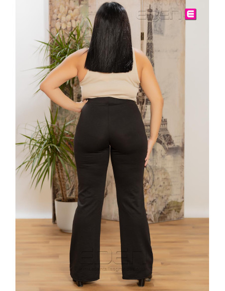 Pantalón Campana Punto  Carpever Negro Only - Imagen 3