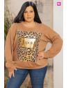 Sudadera Jadore Camel Valeria Milano