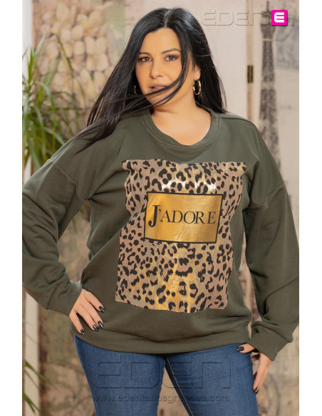 Sudadera Jadore Verde Valeria Milano - Imagen 1