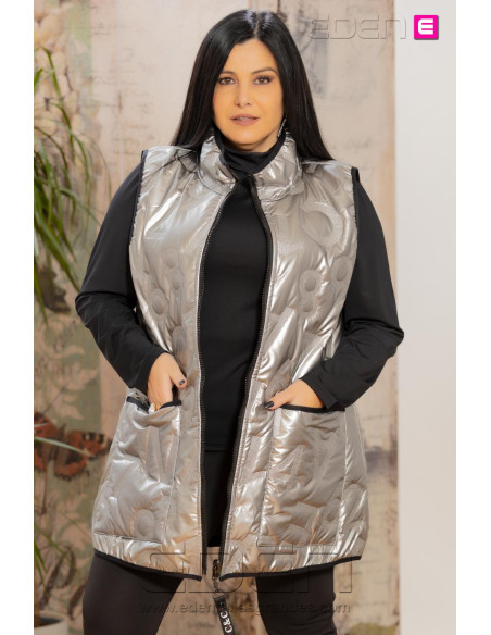 Chaleco Galáctico Plata Indra - Imagen 1
