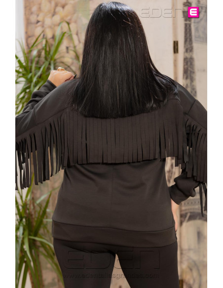 Sudadera Fly Negro con Alma - Imagen 2