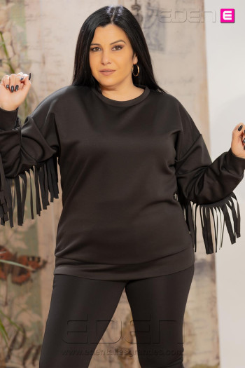 Sudadera Fly Negro con Alma - Imagen 1