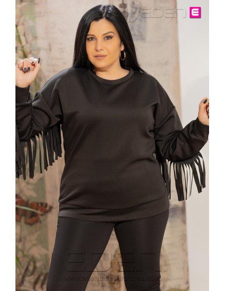 Sudadera Fly Negro con Alma - Imagen 1