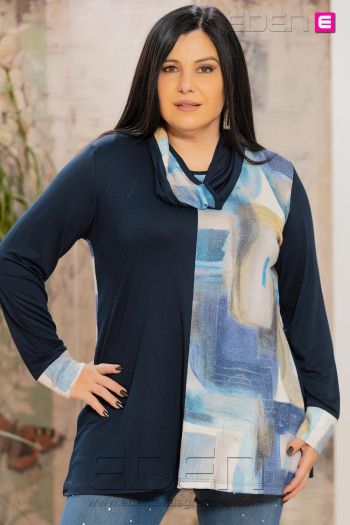 Camiseta Lurex Marino Victoria 56 - Imagen 1