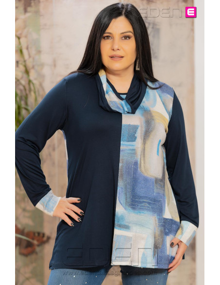 Camiseta Lurex Marino Victoria 56 - Imagen 1