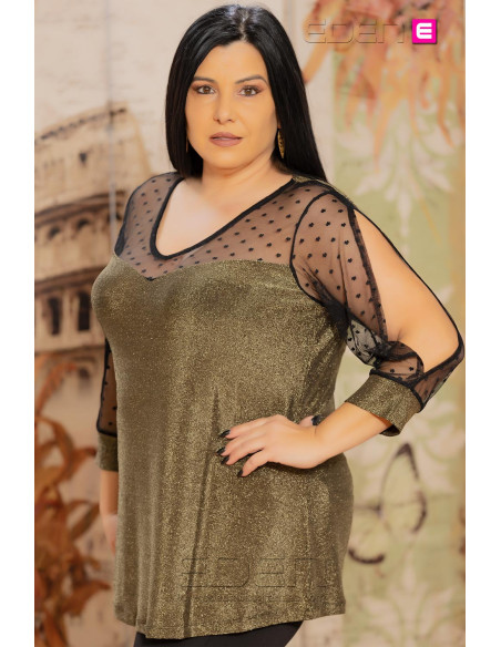 Camiseta Fiesta Oro Golden Night Velika - Imagen 2