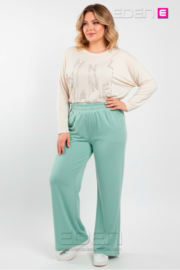 Pantalón Punto Campana Manzana Valeria Milano - Imagen 1