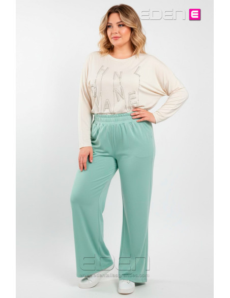 Pantalón Punto Campana Manzana Valeria Milano - Imagen 1