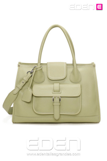 Bolso Shopper Allegra con Bolsillo Frontal Verde Claro - Imagen 1