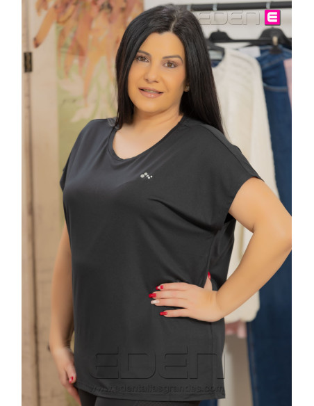 Camiseta Deportiva Suelta Onpaubree Black Only Play - Imagen 1