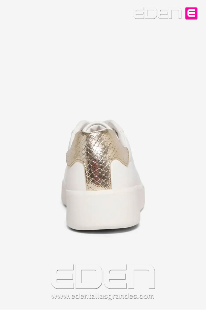 Sneaker Onlsoul-4 Blanco Detalles Dorados Only - Imagen 6
