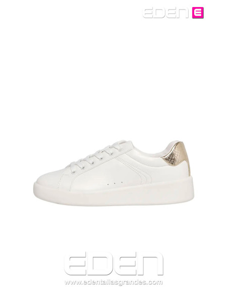 Sneaker Onlsoul-4 Blanco Detalles Dorados Only - Imagen 5