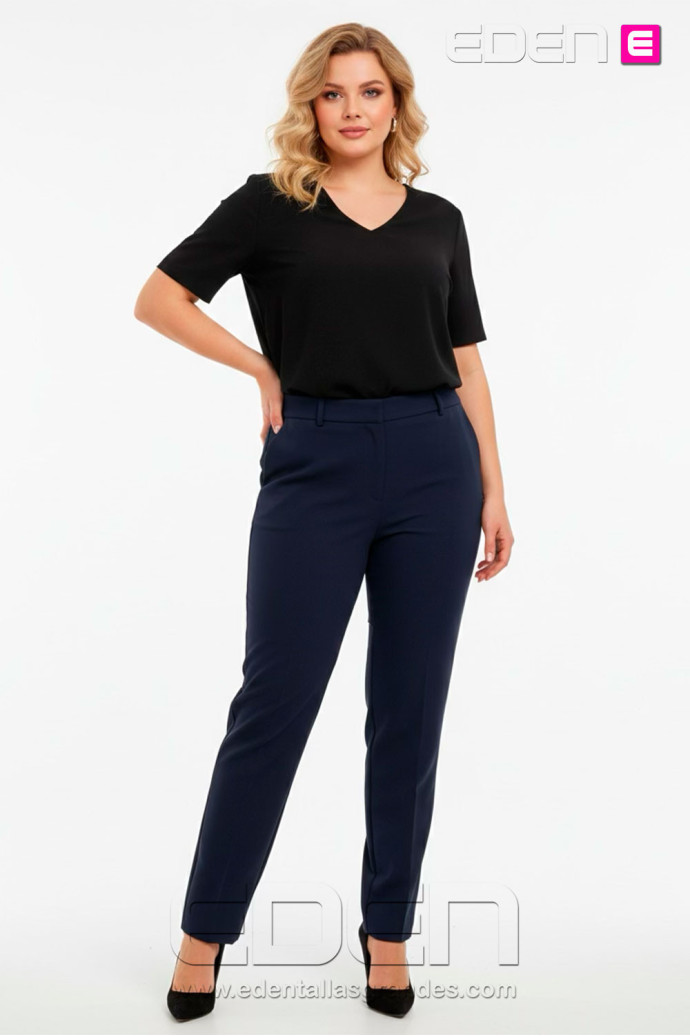Pantalón de Vestir Indica Marino Isabel G - Imagen 1