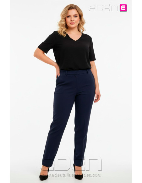 Pantalón de Vestir Indica Marino Isabel G - Imagen 1