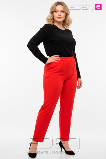 Pantalón de Vestir Indica Rojo Isabel G - Imagen 1