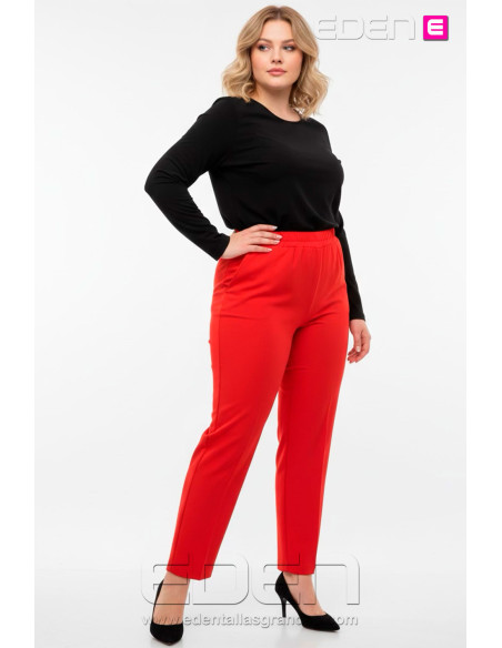 Pantalón de Vestir Indica Rojo Isabel G - Imagen 1