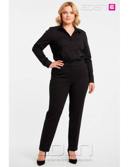Pantalón de Vestir Indica Negro Isabel G - Imagen 1