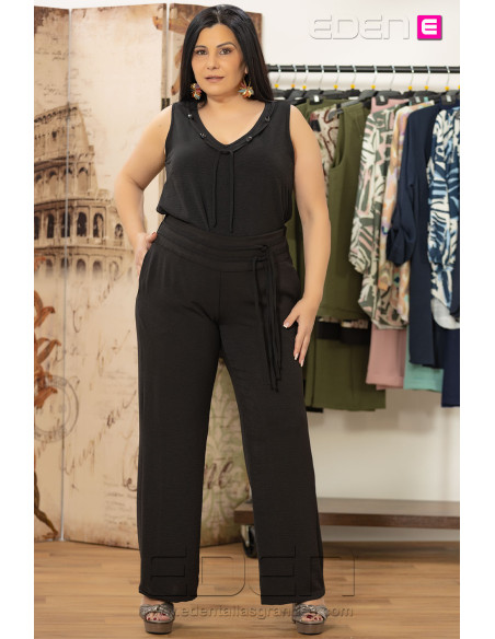 Pantalón Zamora Negro Con Alma - Imagen 2