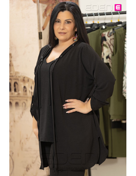 Chaqueta Barcelona Negro Con Alma - Imagen 2