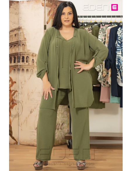 Pantalón Zamora Kaki Con Alma - Imagen 1