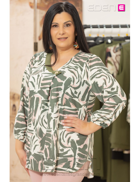 Blusa Almería Tonos Rosa Con Alma - Imagen 2