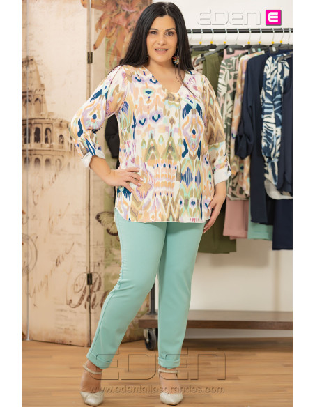 Pantalón León Agua Marina Con Alma - Imagen 1