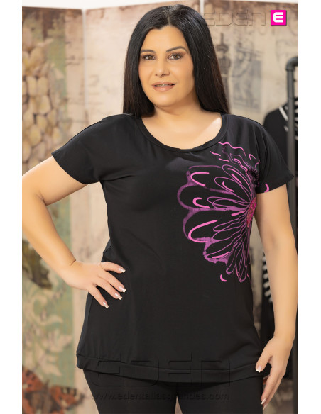 Camiseta Gisela Fucsia Isabel G - Imagen 1