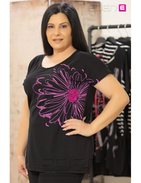 Camiseta Gisela Fucsia Isabel G - Imagen 2