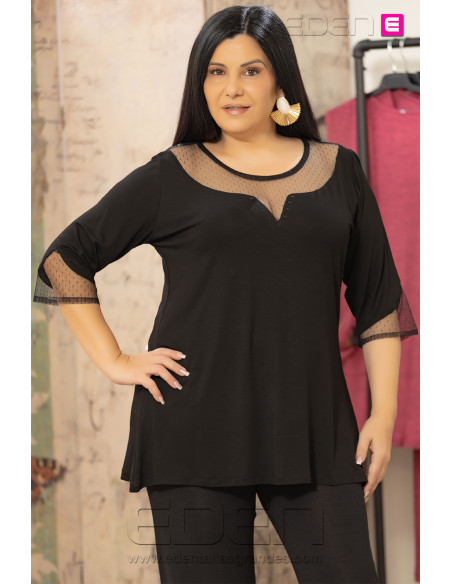 Camiseta Margot Negro Velika - Imagen 1