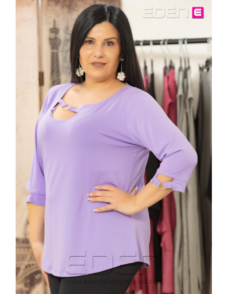 Camiseta Margaret Lila Velika - Imagen 2