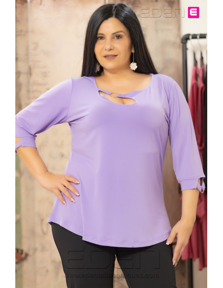 Camiseta Margaret Lila Velika - Imagen 1