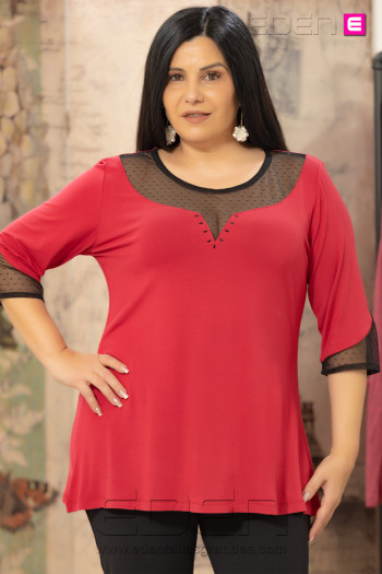 Camiseta Margot Rojo Velika - Imagen 1