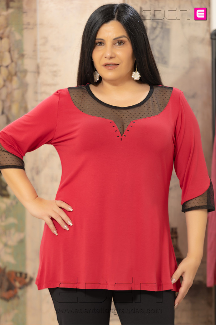 Camiseta Margot Rojo Velika - Imagen 1