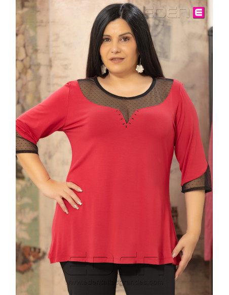 Camiseta Margot Rojo Velika - Imagen 1