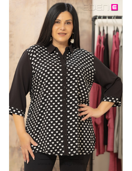 Camisa Corazones Velika - Imagen 1