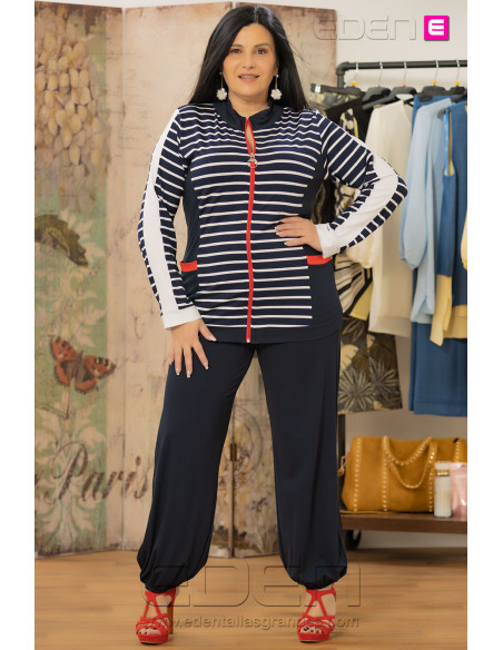 Pantalón Aladino Bombacho Marino Isabel G - Imagen 1