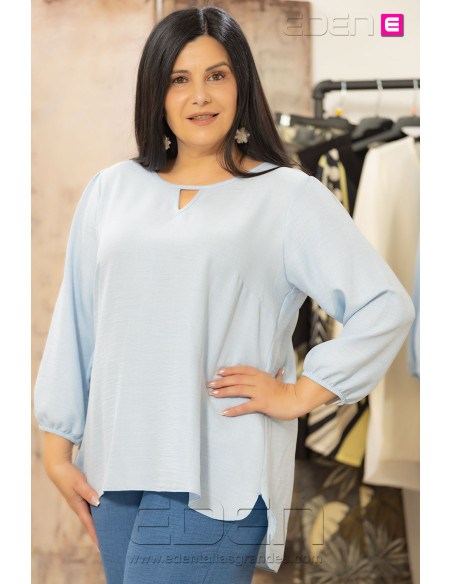 Blusa Mallorca Celestial Blue Con Alma - Imagen 2