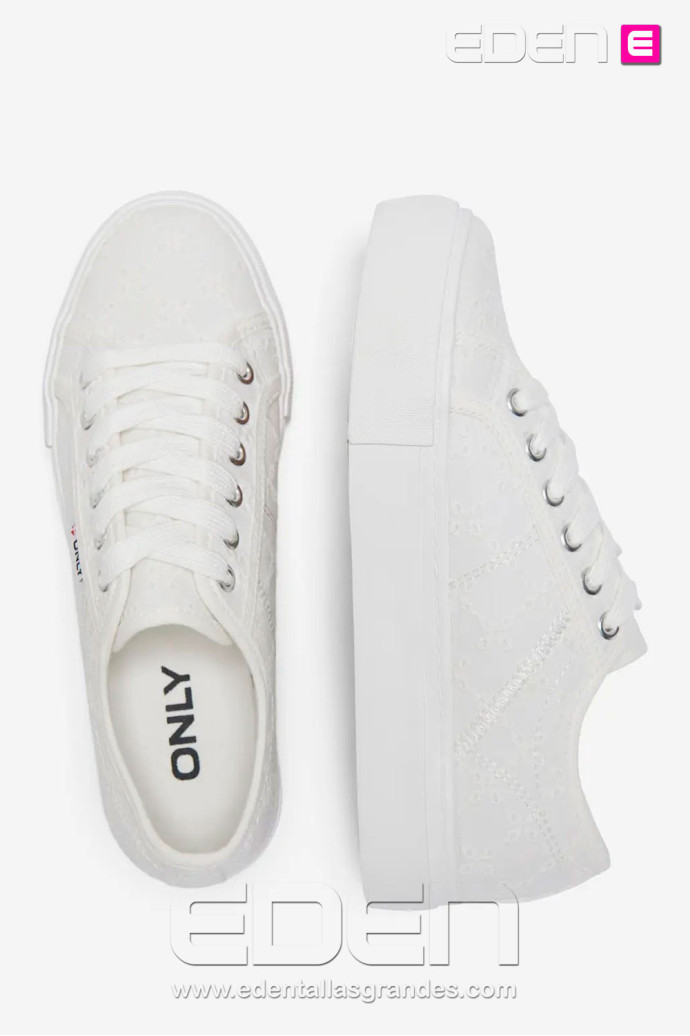 Sneaker PlataForma Onlnoomi Encaje Only - Imagen 6