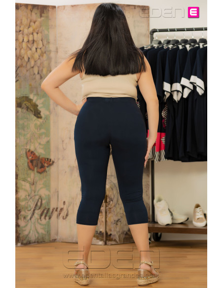 Leggins Pirata Marino Viscosa Isabel G - Imagen 3