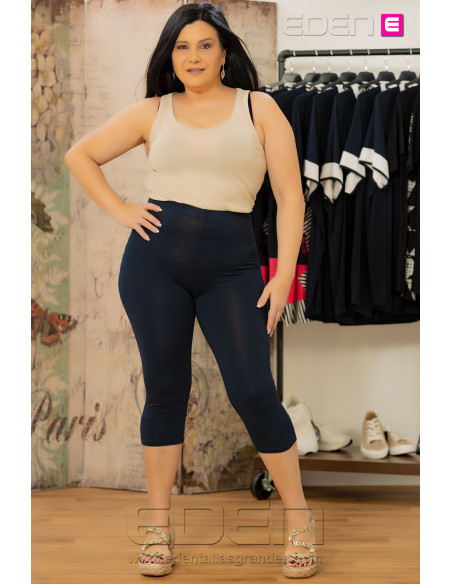 Leggins Pirata Marino Viscosa Isabel G - Imagen 2