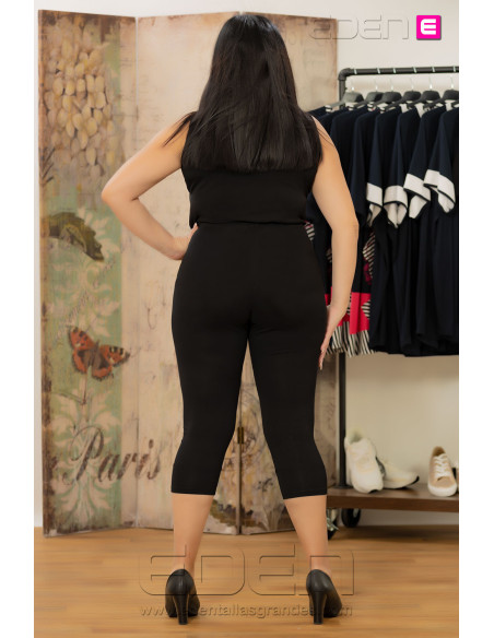 Leggins Pirata Negro Viscosa Isabel G - Imagen 3