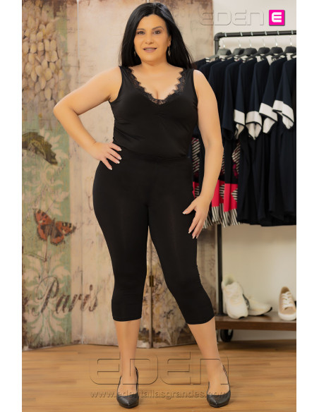 Leggins Pirata Negro Viscosa Isabel G - Imagen 2