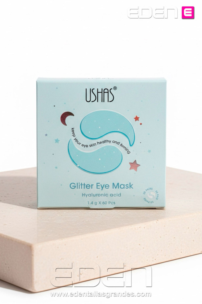 Mascarilla ojos Acido Hiauluronico Glitter tarro 60 unidades - Imagen 1