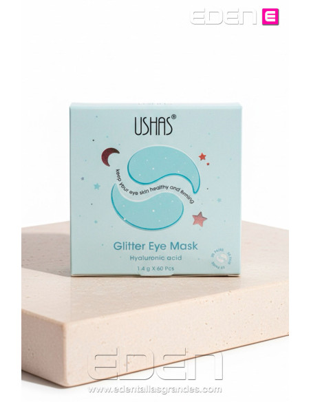 Mascarilla ojos Acido Hiauluronico Glitter tarro 60 unidades - Imagen 1