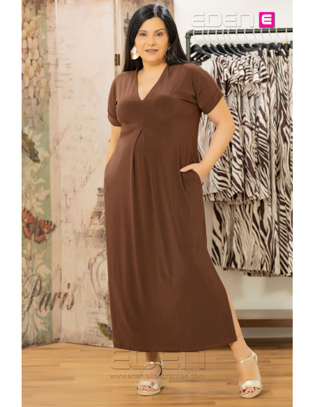 Vestido Bangkok  Marrón Con Alma - Imagen 1