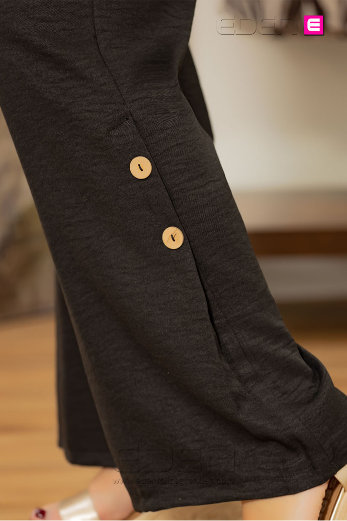 Pantalón Burgos Negro Con Alma - Imagen 4