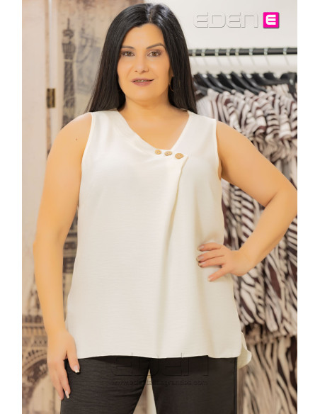 Top Huesca Blanco Con Alma - Imagen 1