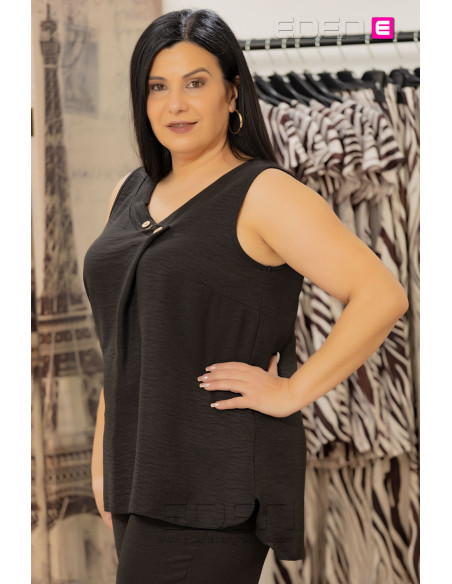 Top Huesca Negro Con Alma - Imagen 2