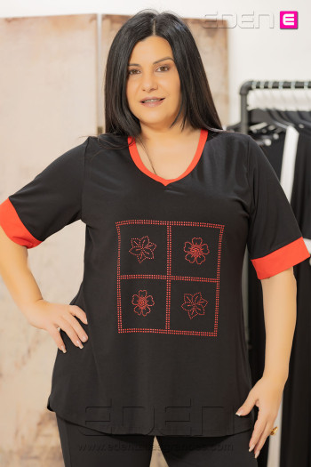 Camiseta Greta Rojo Isabel G - Imagen 1